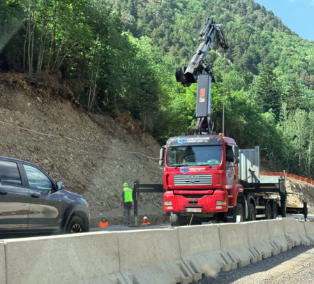 Imagen Avanzan las obras de la visera antialudes de Rosec